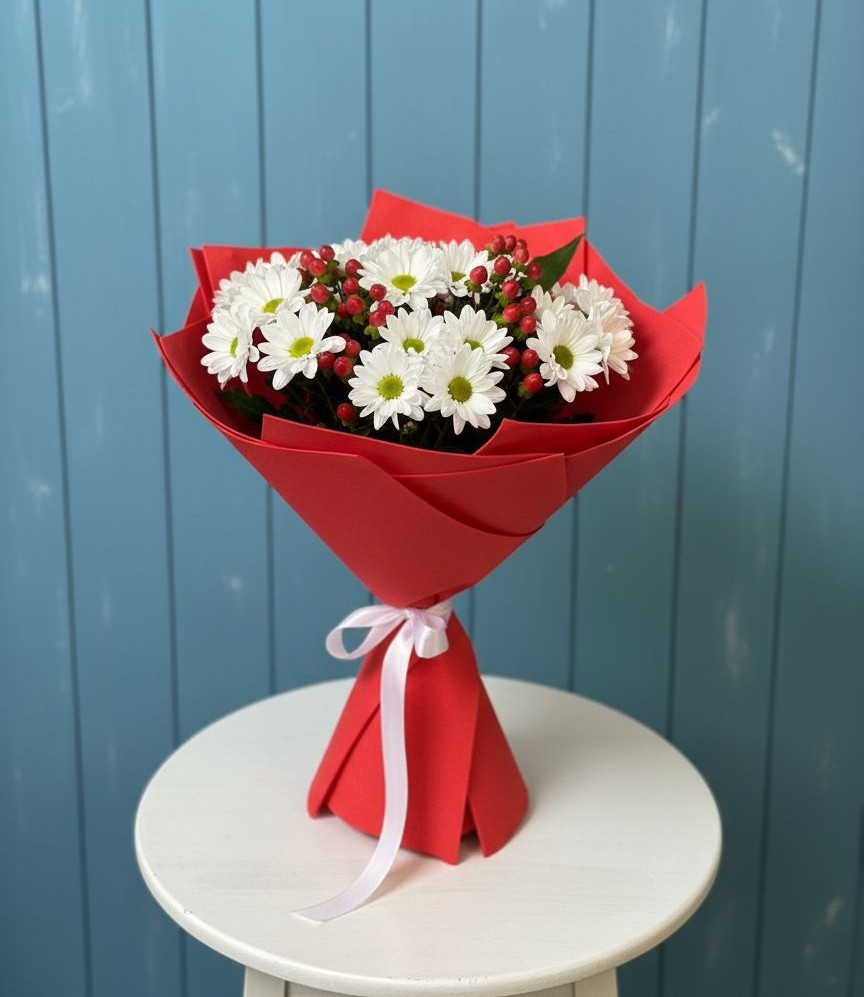 Букет цветов из: Хризантемы в Балахте