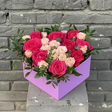 Цветочная композиция из Розы в коробке в Балахте