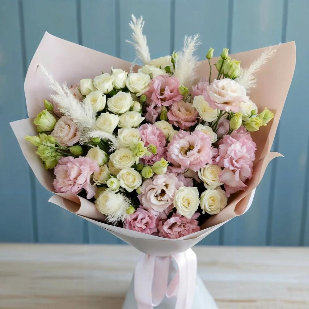 Букет цветов из: Альстромерии и Розы в Балахте