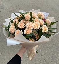 Букет Кремовые розы Латте в Балахте
