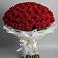Букет 101 Красная роза Блэк Мэджик в Балахте