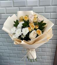 Букет цветов из:  Розы и Хризантемы #REPLACE_PRED# Балахте