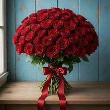 Букет Красные розы Блэк Меджик в Балахте