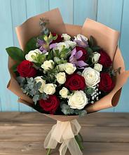 Букет цветов из:  Розы и Альстромерии в Балахте