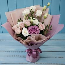 Букет цветов из:  Розы и Лизиантусы в Балахте