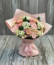 Букет цветов из:  Гвоздики, Розы и Хризантемы в Балахте