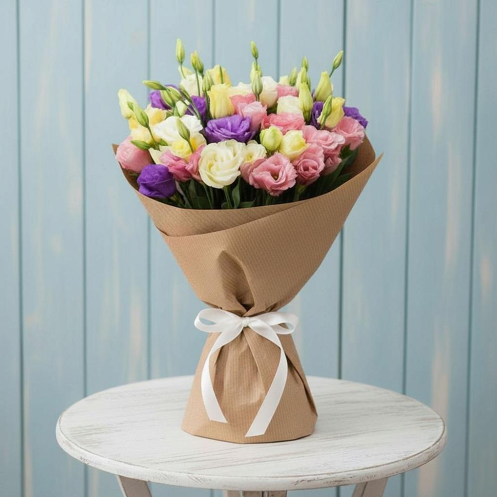 Букет цветов из: Лизиантусы в Балахте