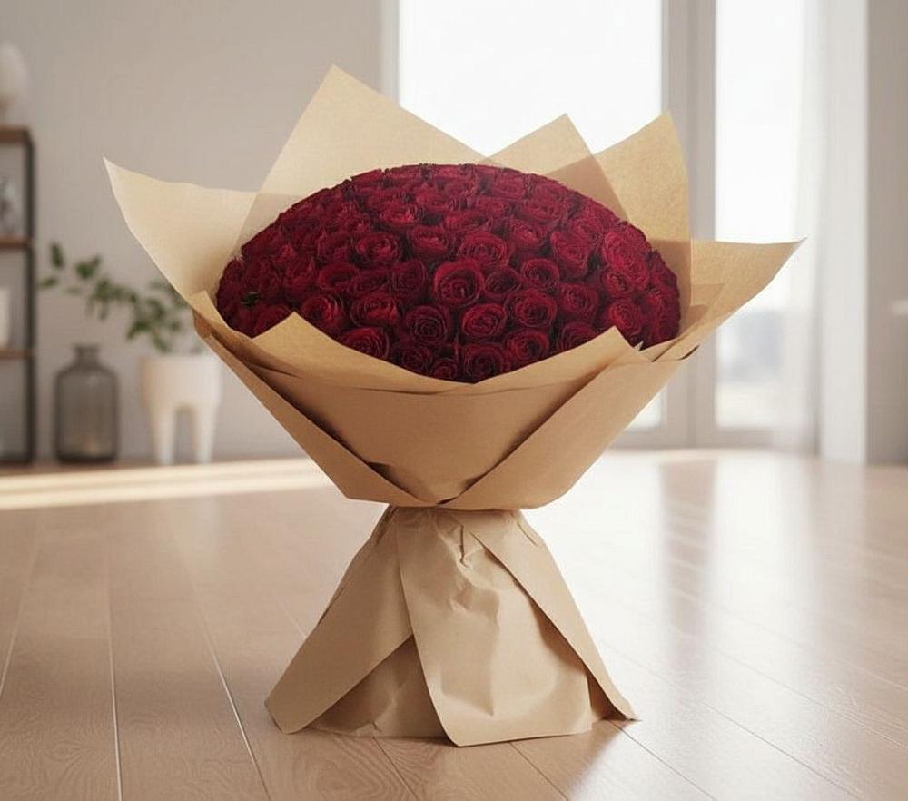 Букет 101 Красная роза в Балахте