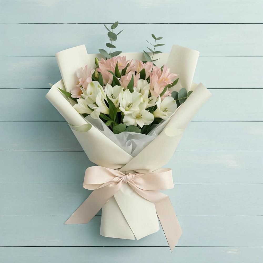 Букет цветов из: Альстромерии в Балахте