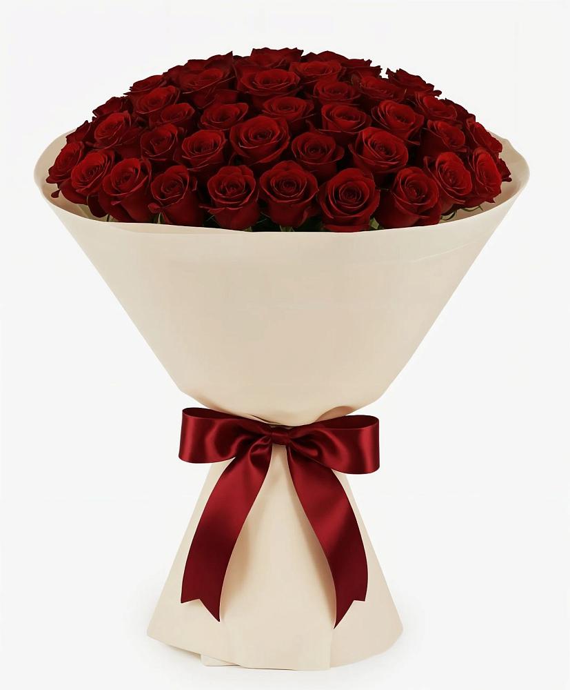 Букет 101 Бордовая роза Блэк Бакарра в Балахте