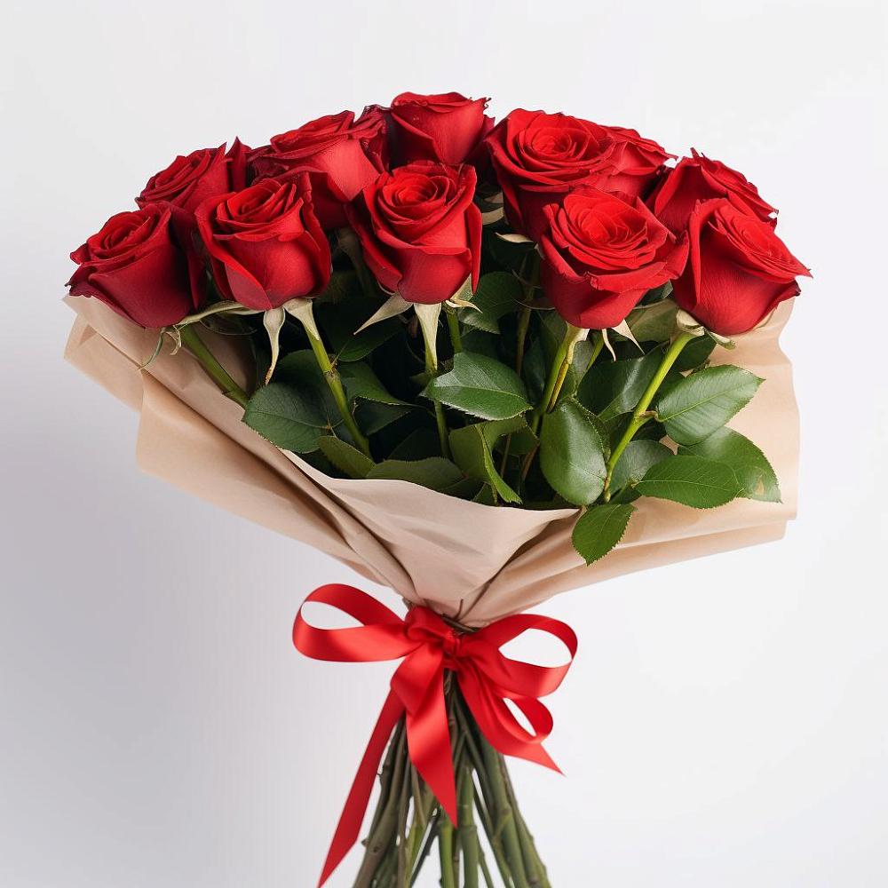 Букет 11 Красных роз Эдлесс Лав в Балахте