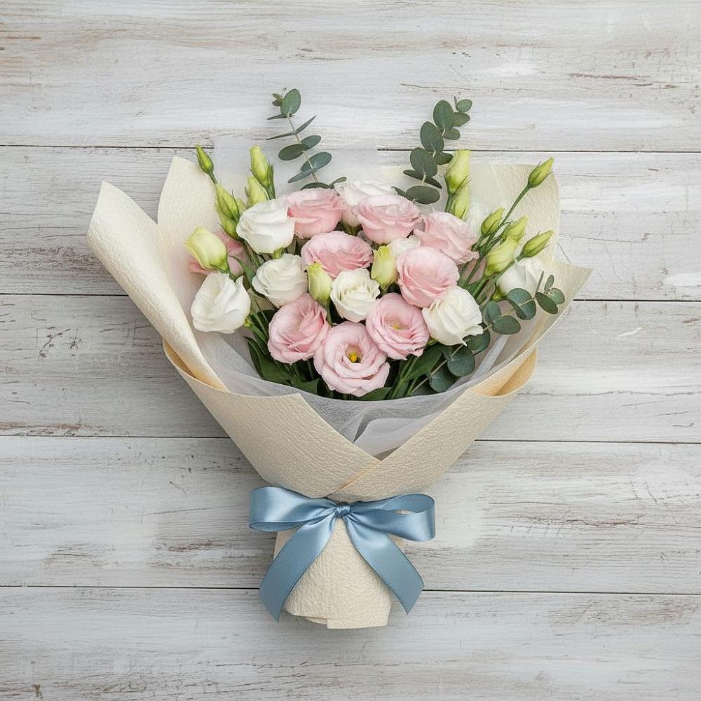 Букет цветов из: Лизиантусы в Балахте